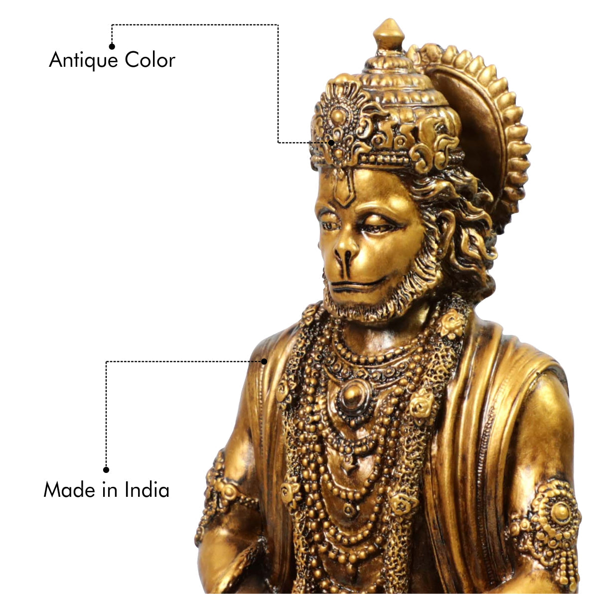 Artarium Meditating Lord Hanuman Idol