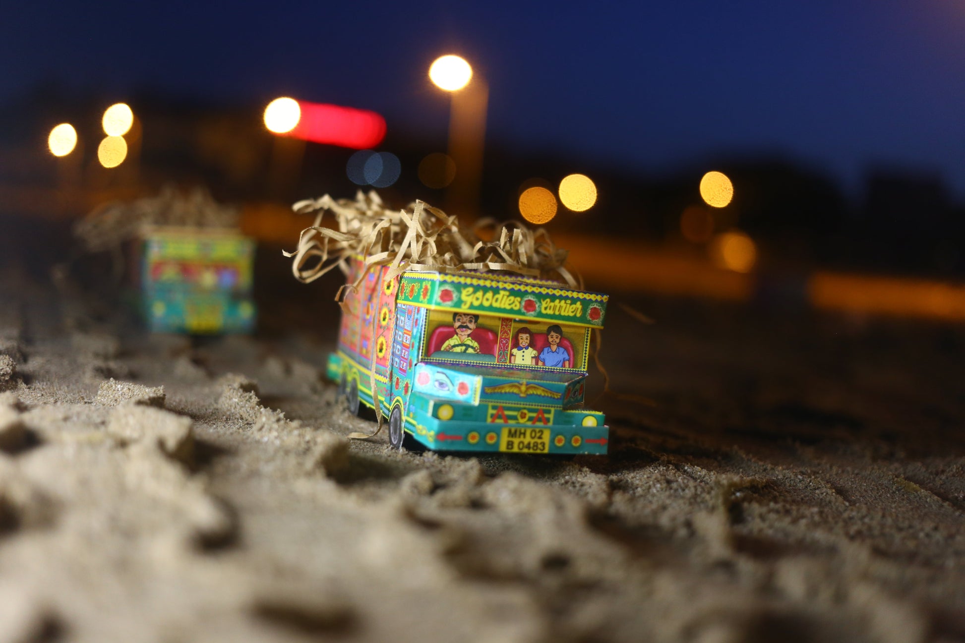 Green ‘Goodies Carrier’ Truck container DIY Paper Craft Kit