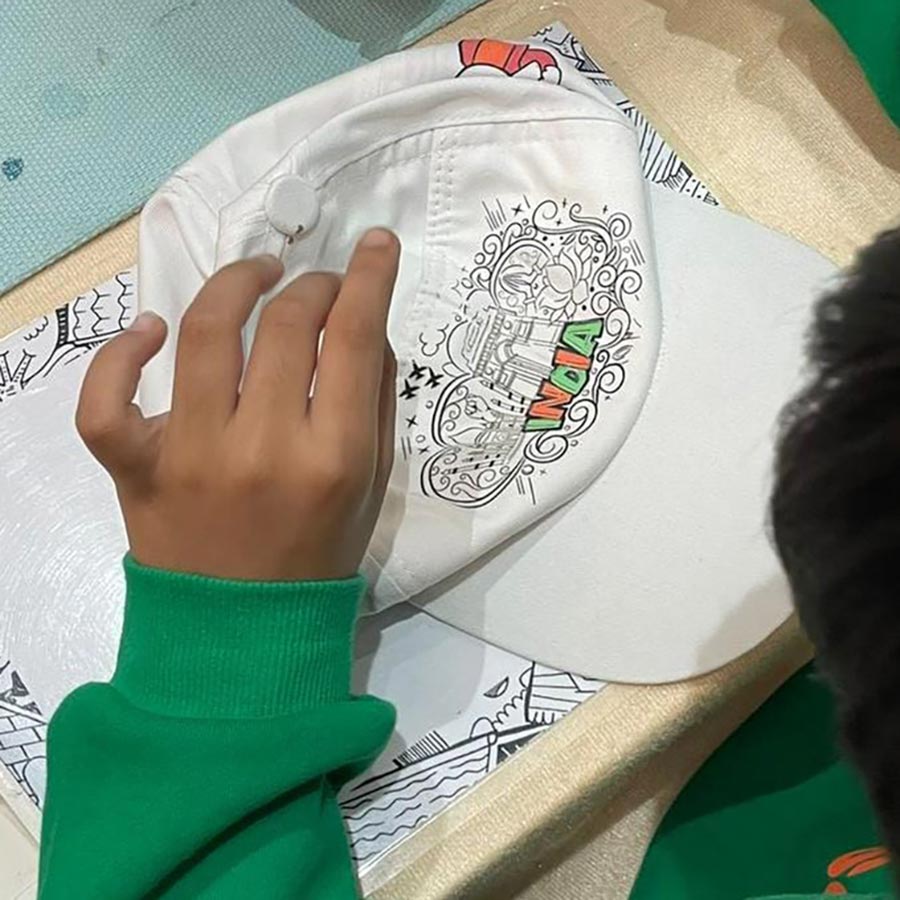 DIY Indian Cap Coloring Kit | 3years+