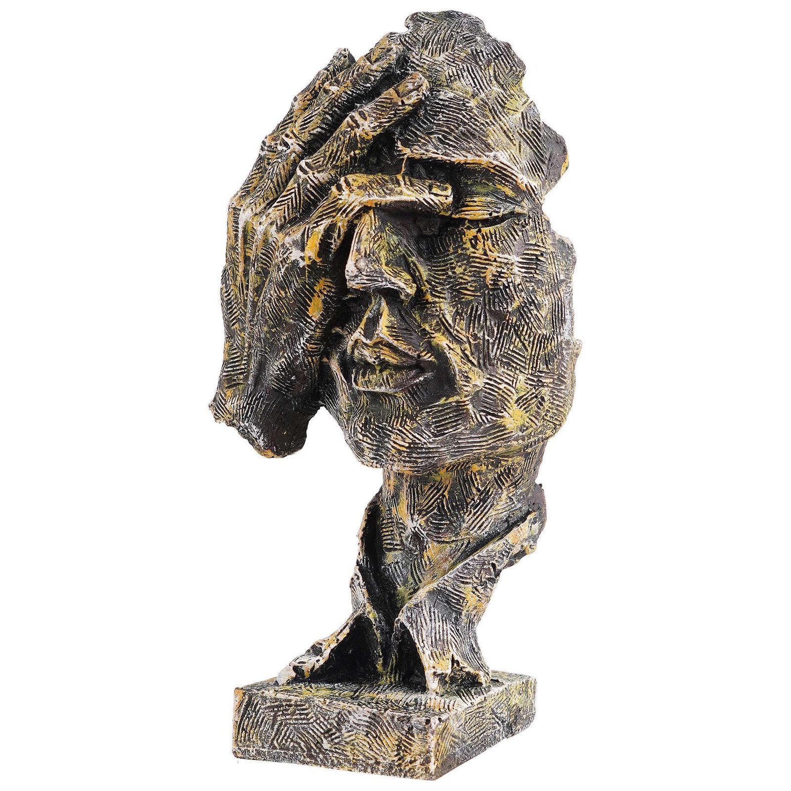 Face Statue for Living Room/Bedroom/Home/Office House, Big Size murti Antique Idol Abstract Art Decor showpiece Good for Gifts an Any Occasion Anniversary