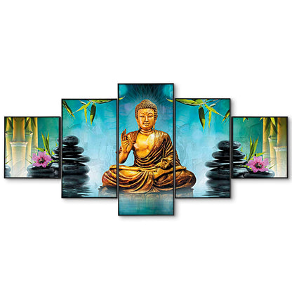 Set Of Five Framed Digital Wall Painting