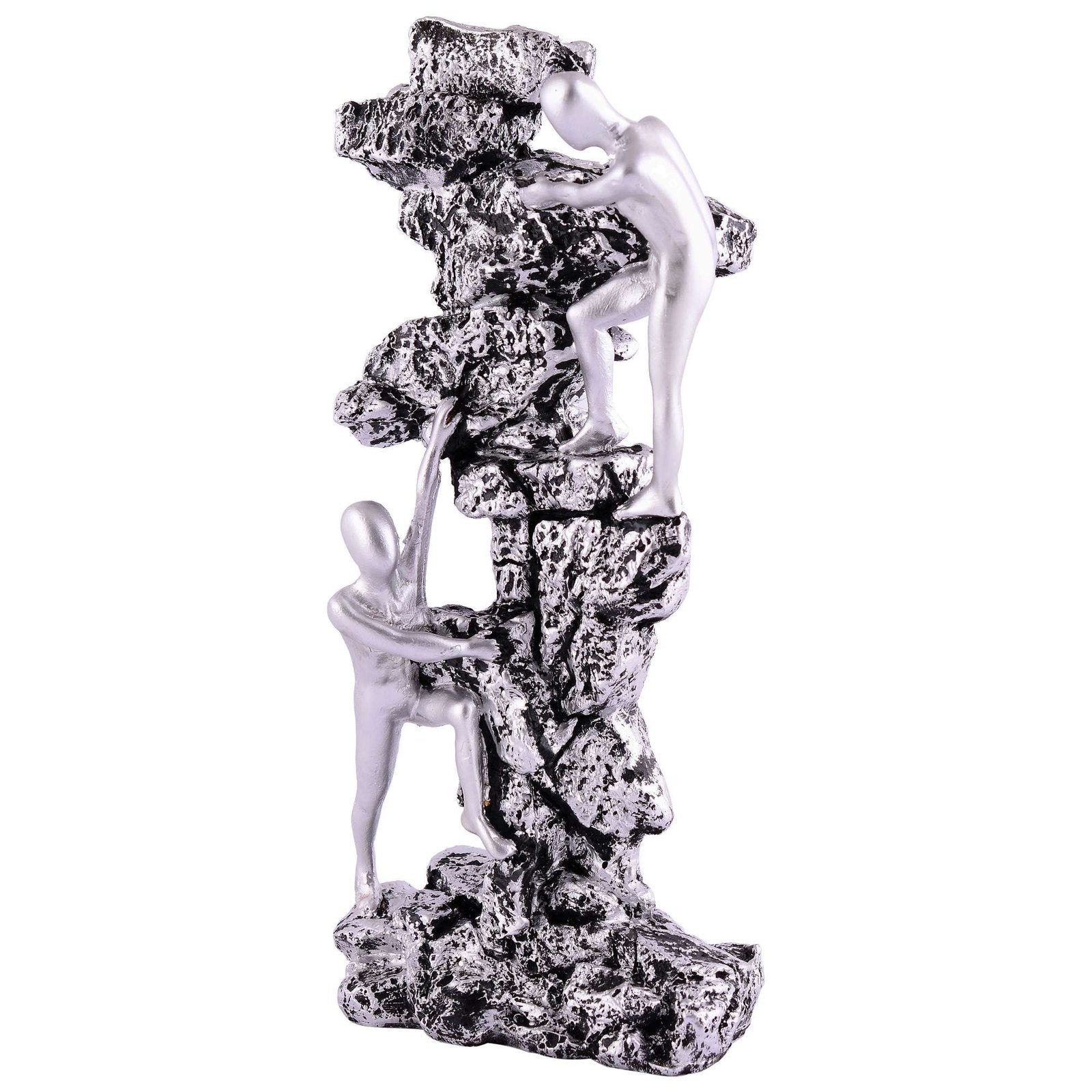 Men Sitting on Ball Showpiece for Home Decor Showpiece, Atlas Sculpture for Office Table Décor multicolour