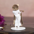 Svastika Krishna Idol for Car Dashboard Gold Plated (2.5 Inch)