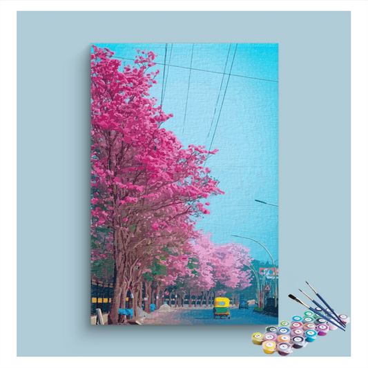 Bangalore’s Blooming Streets Paint by Numbers Kit
