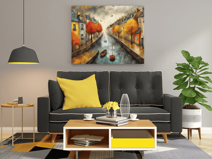 Autumn Canal Serenity Paint by Numbers Kit