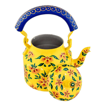 Hand-Painted Aluminium Tea Kettle – 750 ml for kitchen décor Home Décor , Tea Party , Serving
