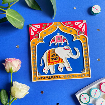 Elephant Lippan Art Kit