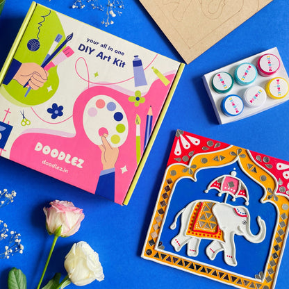 Elephant Lippan Art Kit