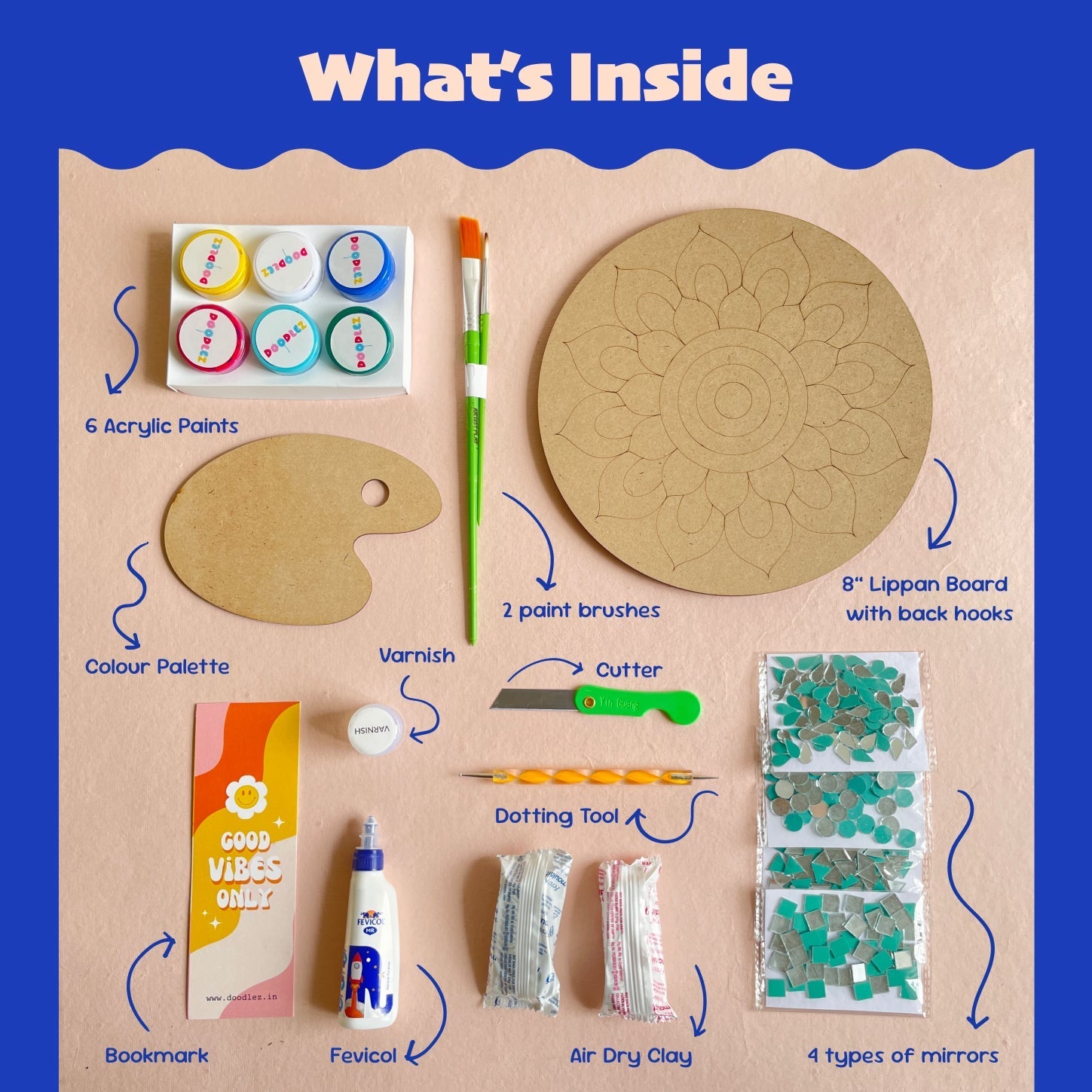 Mandala Lippan Art Kit