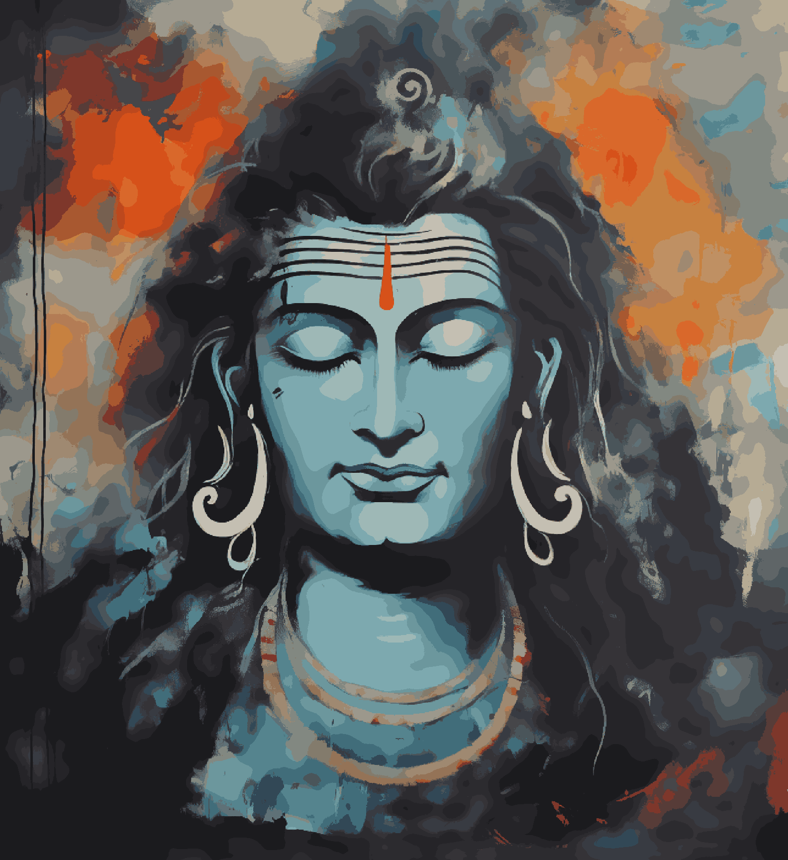 Lord Shiva Bluish Grey