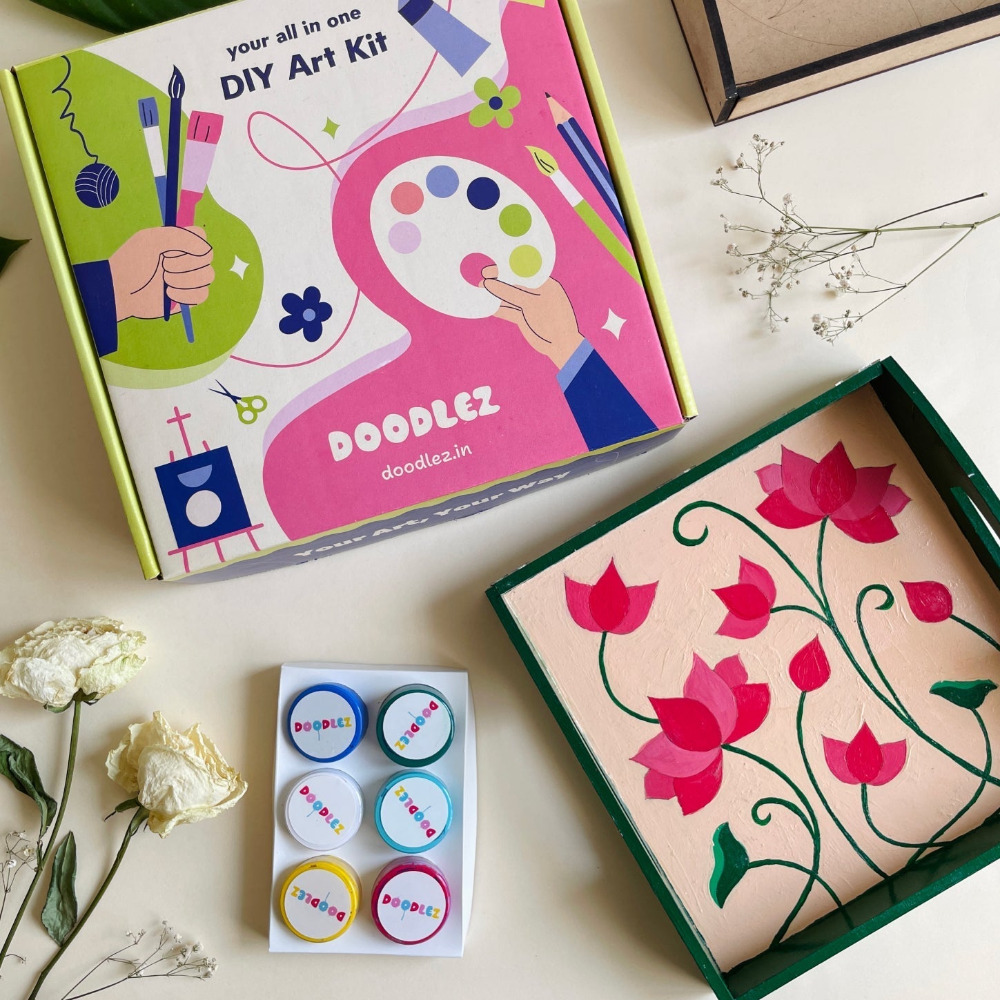 Pichwai Lotus Tray Kit