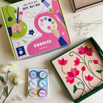 Pichwai Lotus Tray Kit