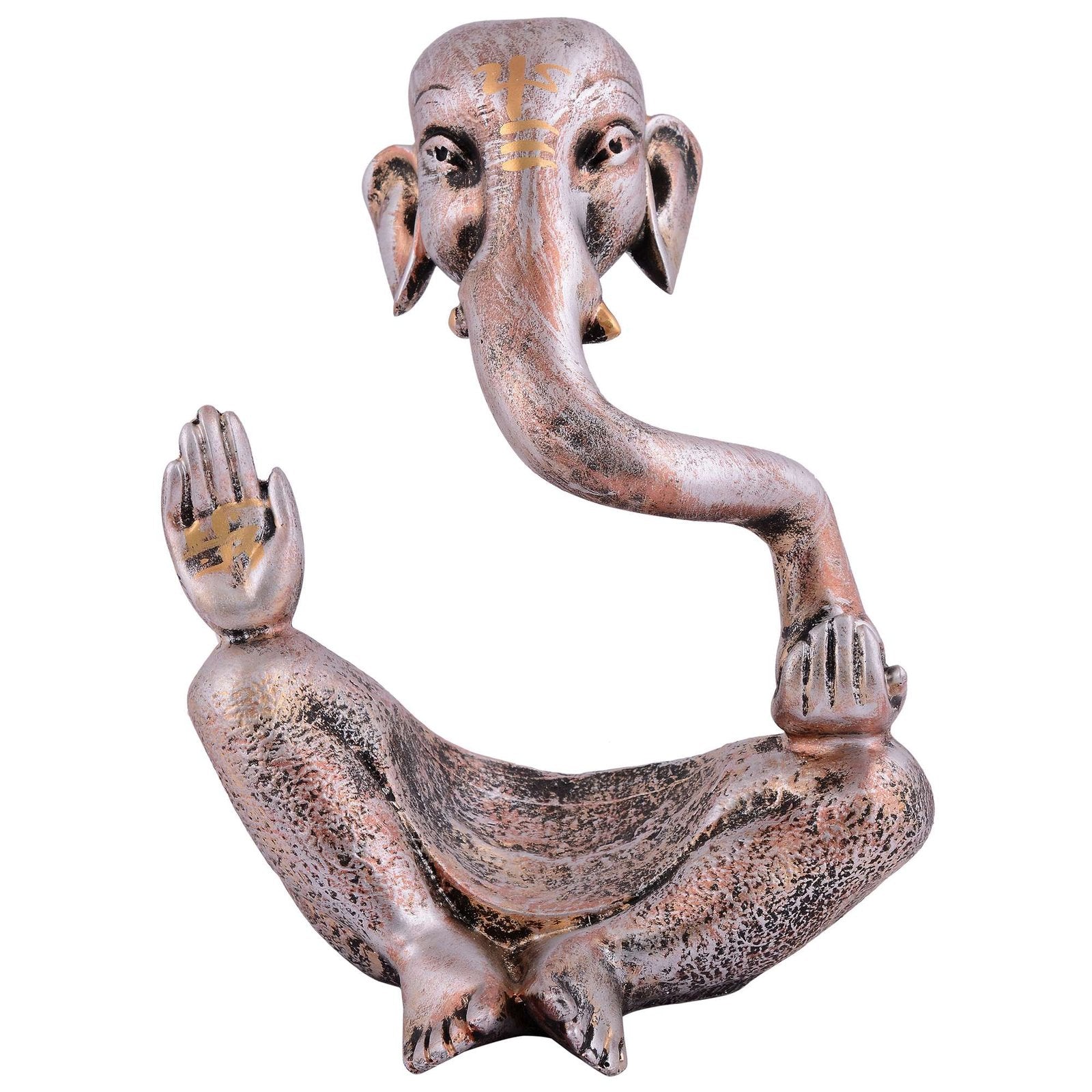 Ganesha Statue Idol Shriganesh Bhagwan Murti / Home, Office Decor / Car Dashboard / Side Table Brass Ganpati / Lord Vinayaka Statue / God of Luck & Success Sculpture / Gift Items