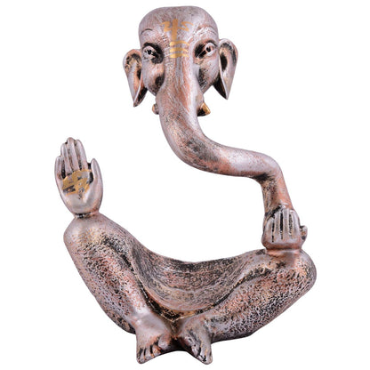 Ganesha Statue Idol Shriganesh Bhagwan Murti / Home, Office Decor / Car Dashboard / Side Table Brass Ganpati / Lord Vinayaka Statue / God of Luck & Success Sculpture / Gift Items
