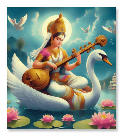 Saraswati Maa Portrait