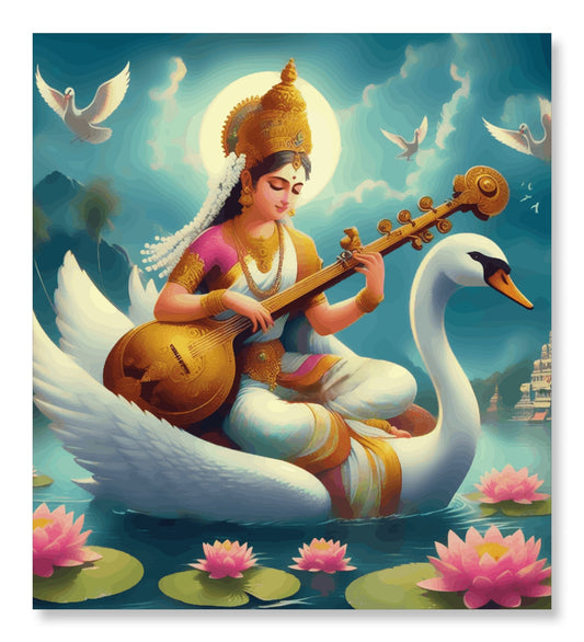 Saraswati Maa Portrait