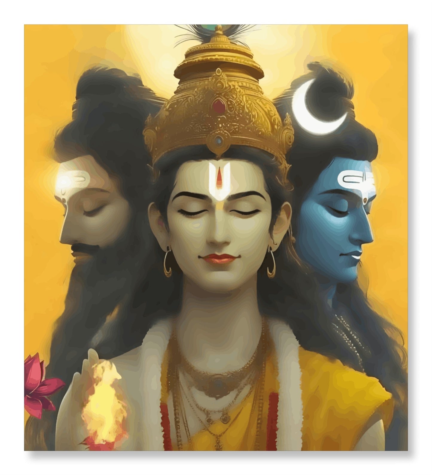 Trimurti : BrahmaVishnuMahesh : shiva