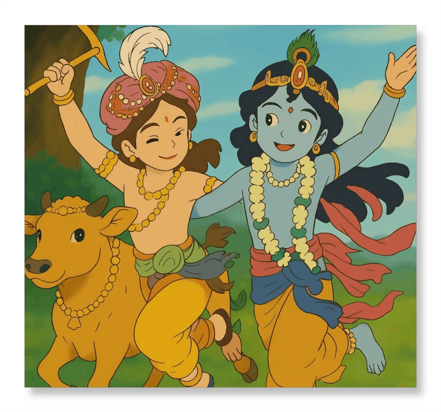 Gokul ke Masti Raajkumar - Ghibli Addition Krishna and Balram