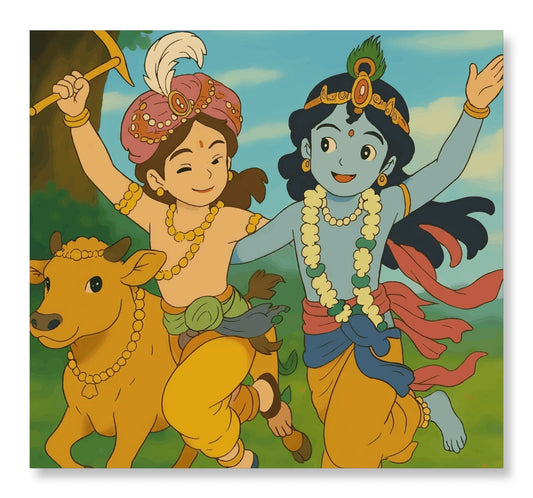 Gokul ke Masti Raajkumar - Ghibli Addition Krishna and Balram