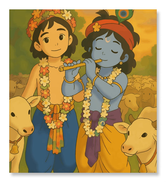 Mitrata ka Mahan Adarsh - Ghibli Addition Krishna and Sudama