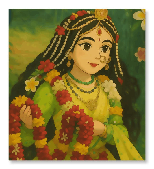 Radha, The Queen of Vrindavan - Ghibli Addition Radhaji