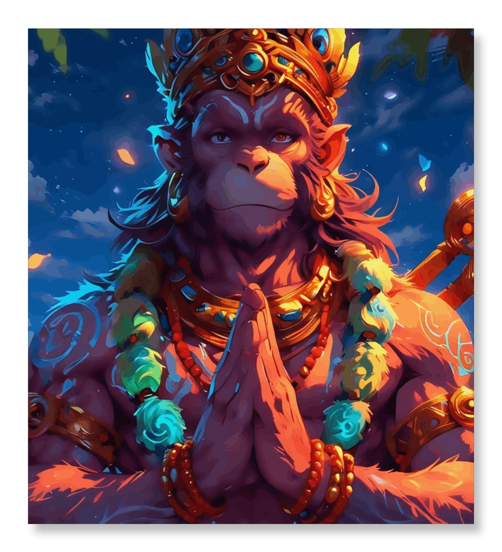 Traquil warrior : Hanuman's Spiritual Power