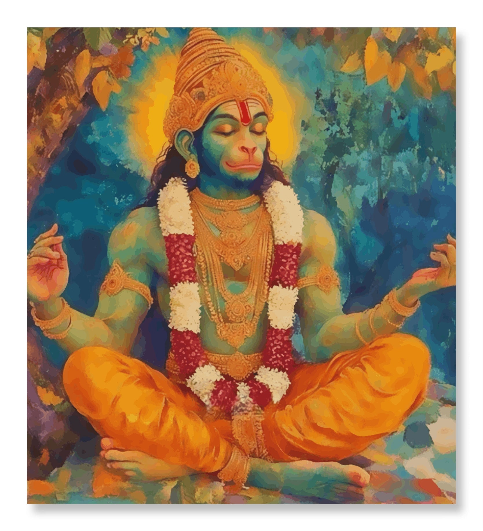 Meditative Might Hanumanji