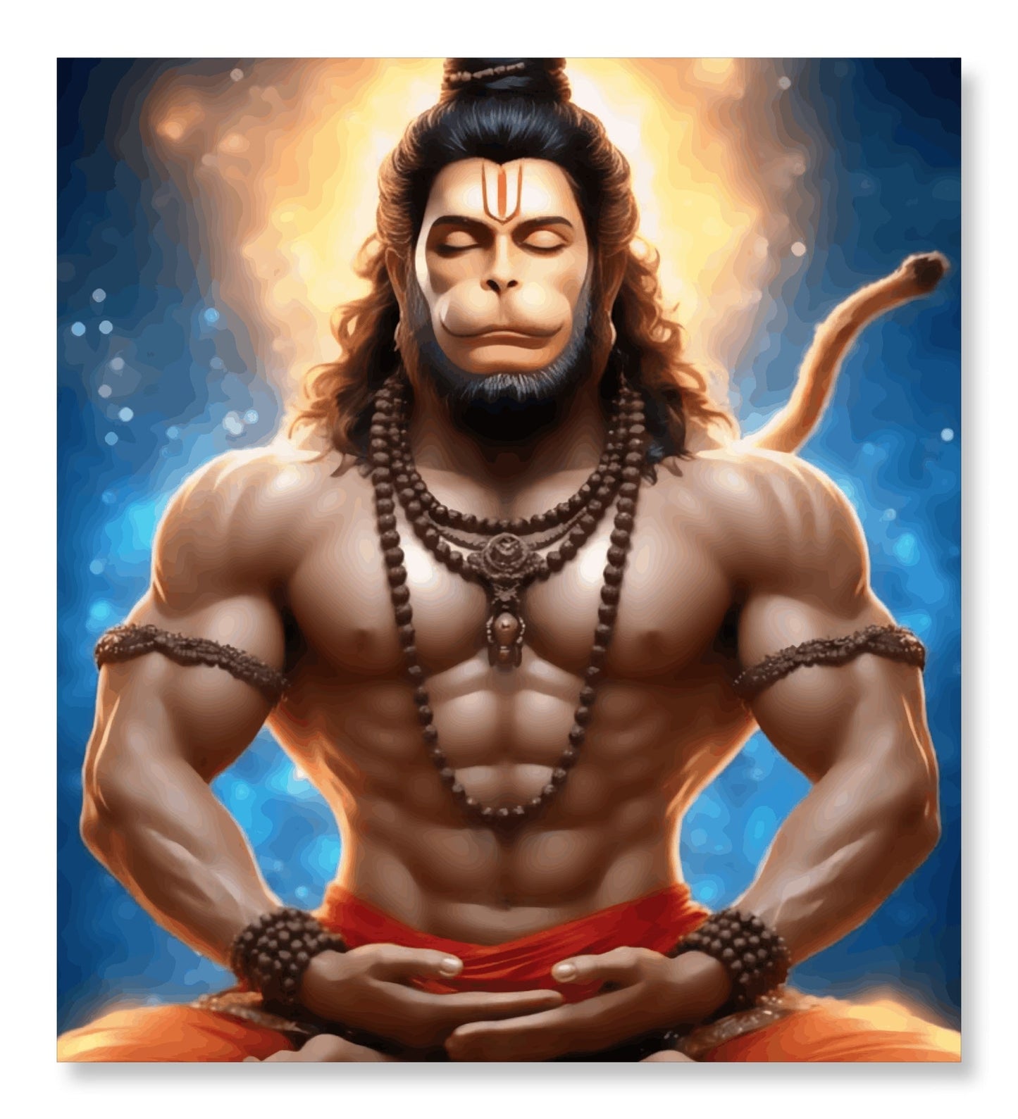Calm and Collected - Hanumanji's Meditative Pose