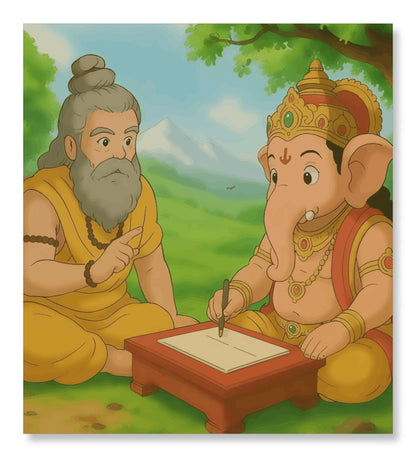 Ved Vyasji Ganesh - Ghibli Addition