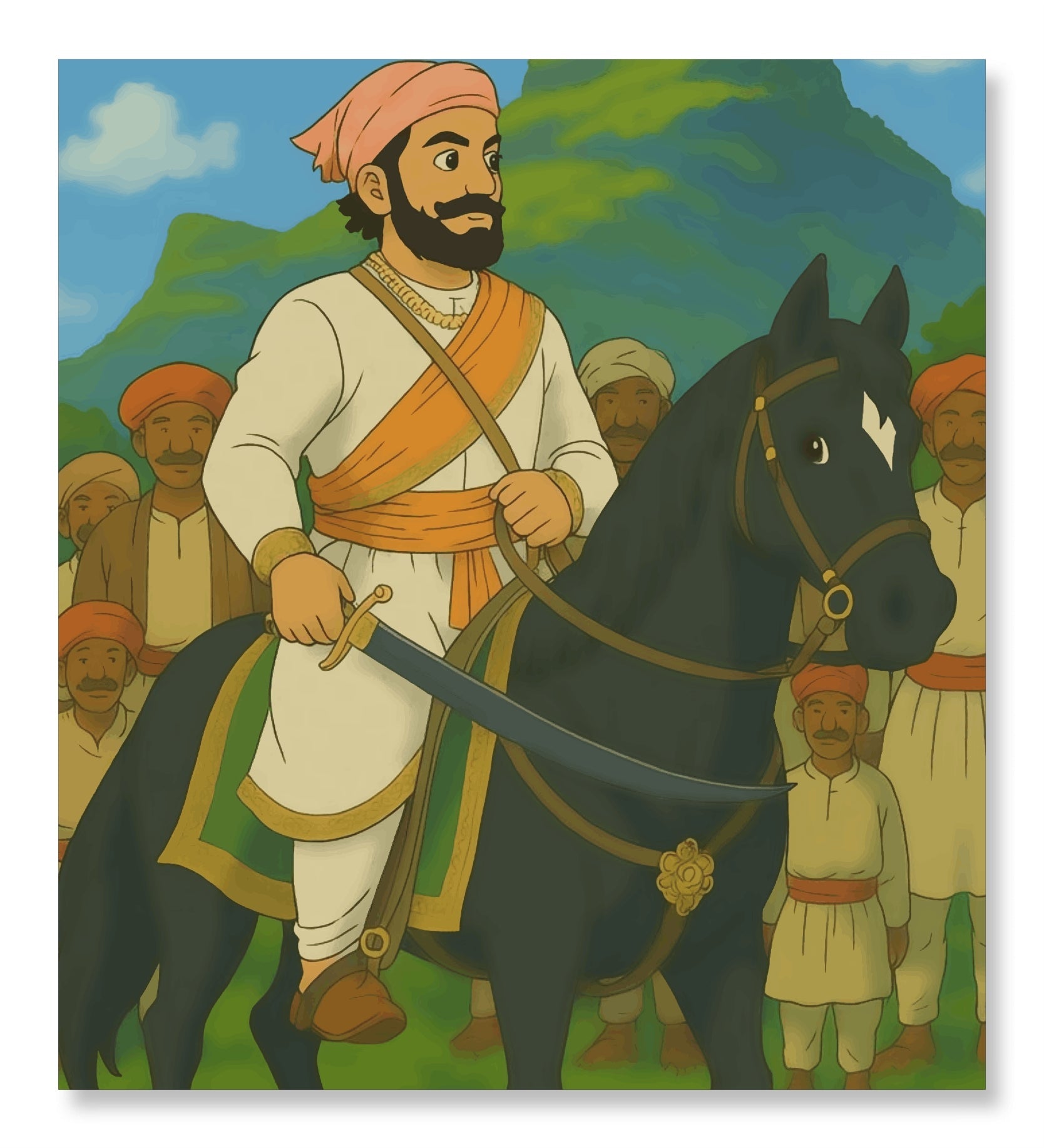 Rise of the Maratha's - Ghibli Edition Shivaji Maharaj