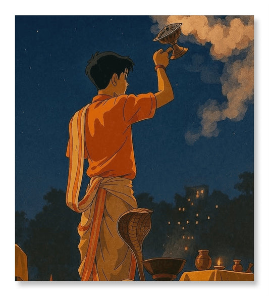 Aarti on The Ghat - Ghibli Edition