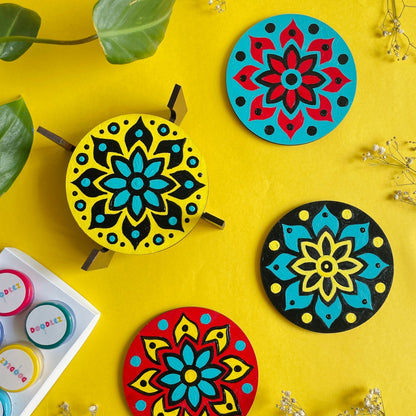 Round Mandala Coasters Kit