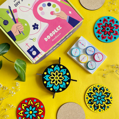 Round Mandala Coasters Kit