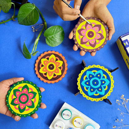 Sculpted Mandala Coasters Kit