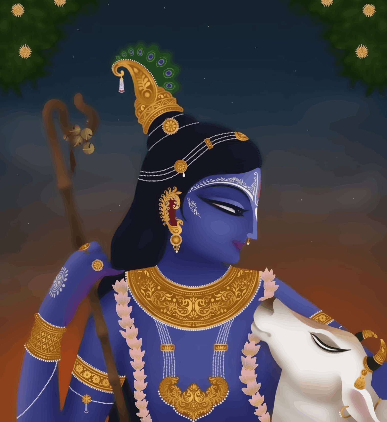 Shree Krishna with Cow - Janmasthami