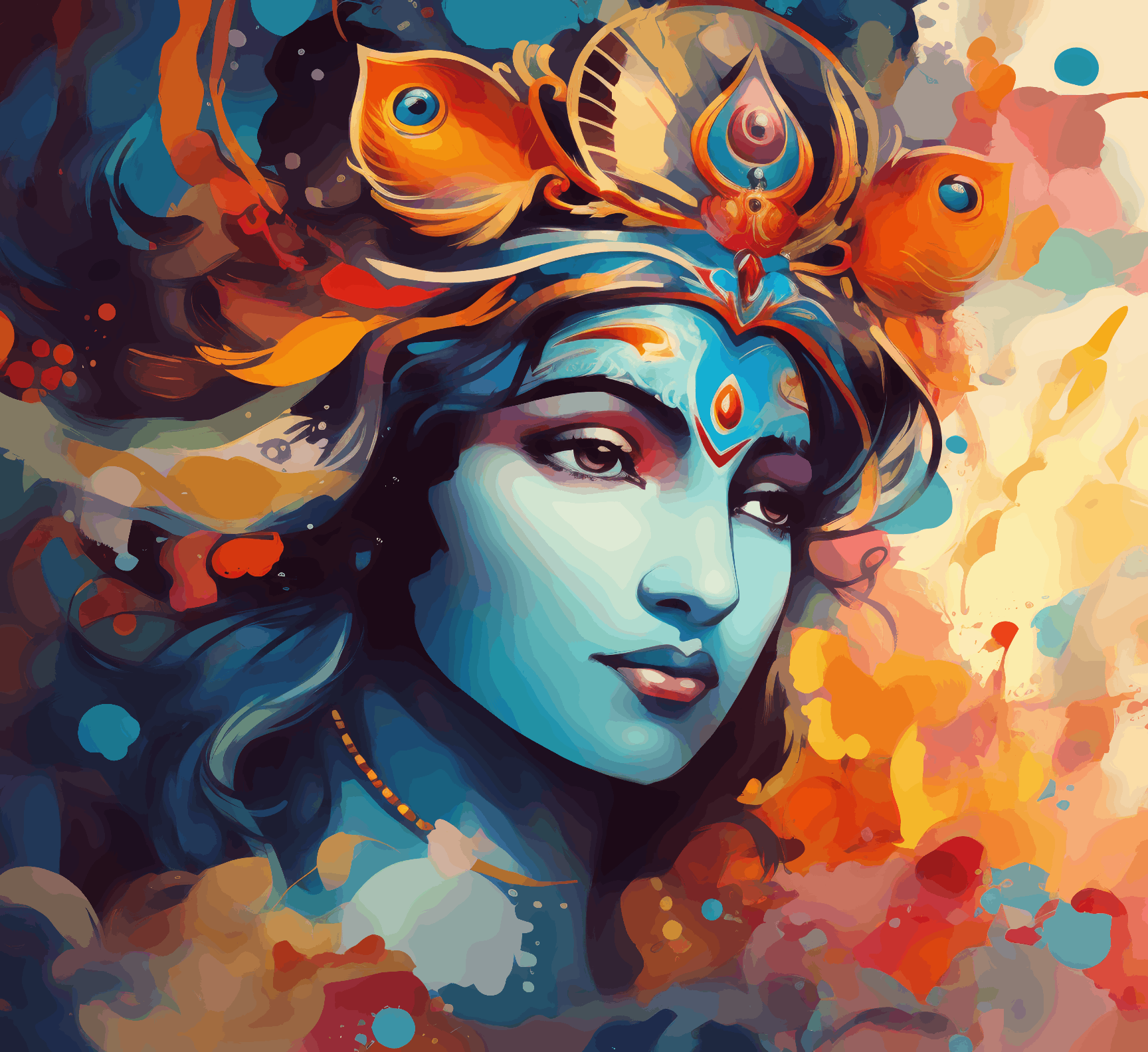Colorful Krishna - Janmasthami