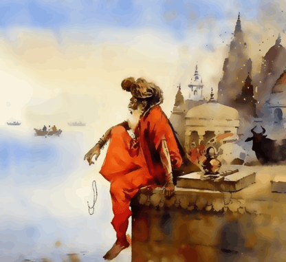 Sage Of The Riverbank- Ghat