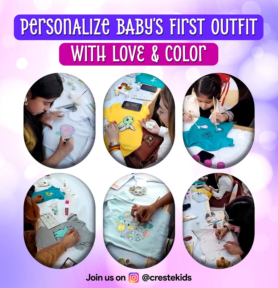 DIY Newborn Onesie Hand Paint Kit | up to 3years