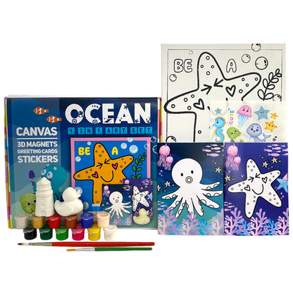 4 In 1 Canvas Set Ocean