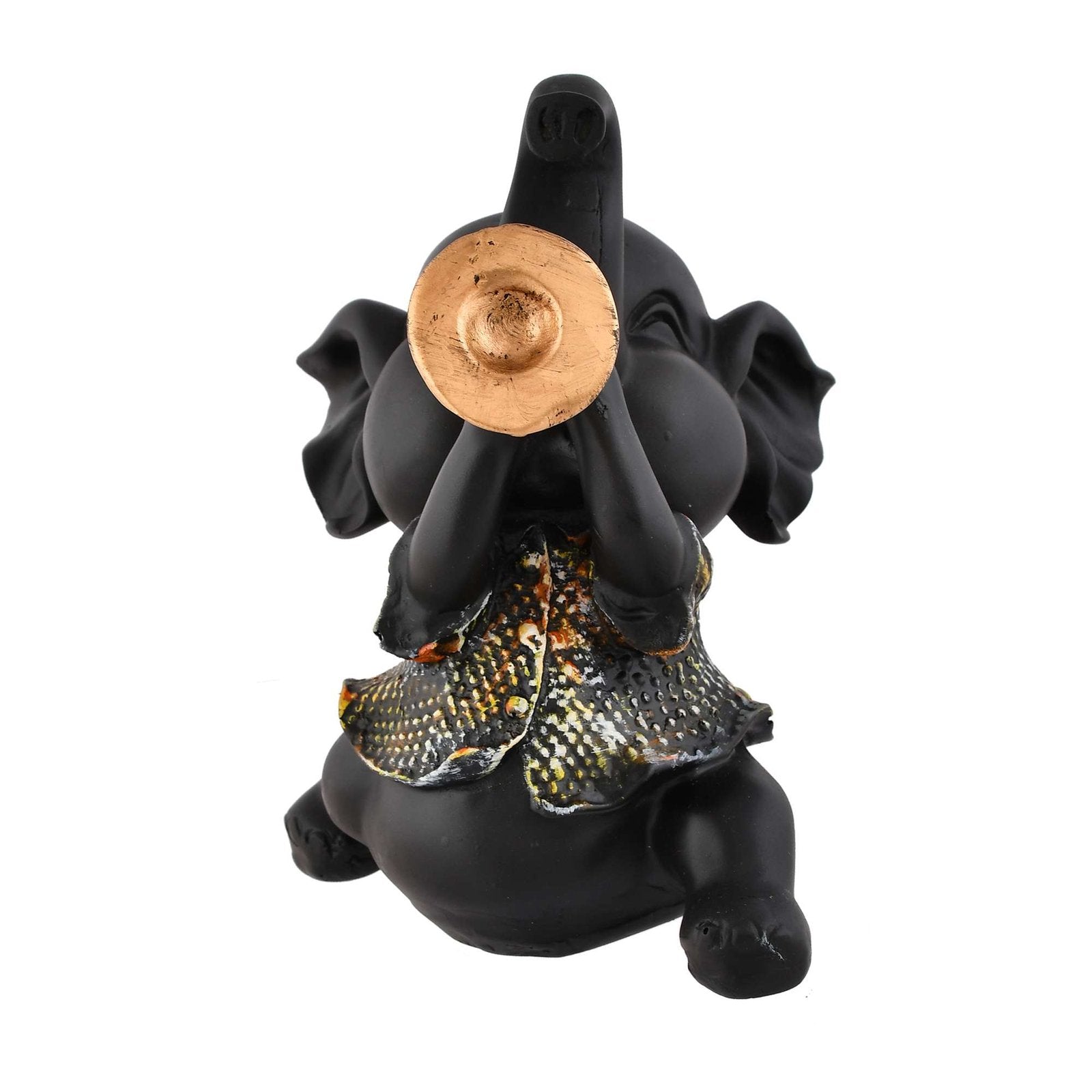 Elephant Playing Musical Instrument Sculpture
