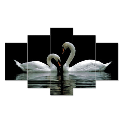 Nature Set of Five 3D Framed Paintings for Wall Decoration – Ideal for Home, Living Room, and Bedroom (75 x 43 CM)