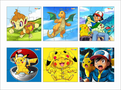 Wooden Jigsaw Puzzle - Finding Pikachu