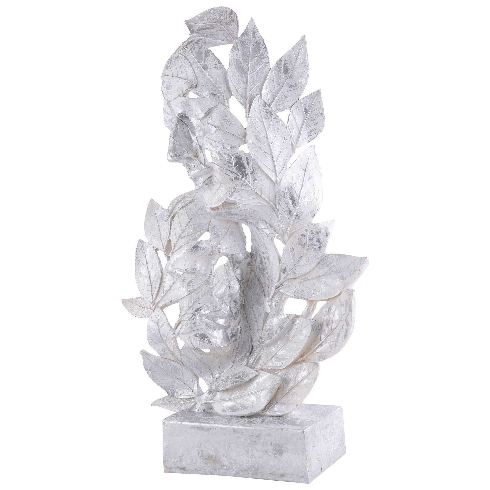 RomentIc Love Couple Face Statue silver Showpiece for Home Decor in Showpieces &Figurine table Decorations Items