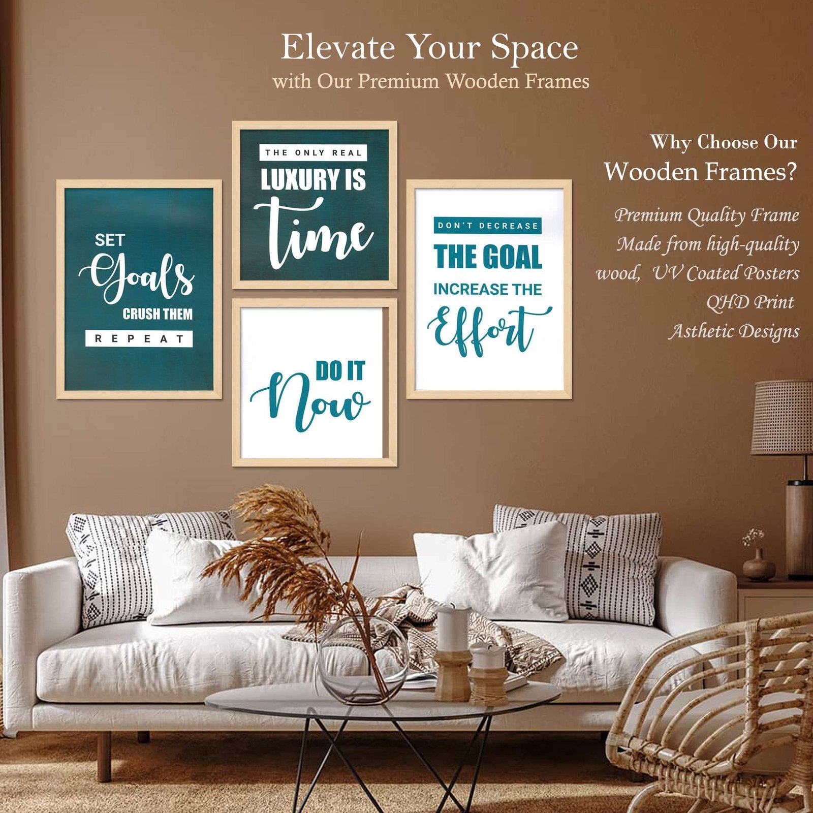 SET OF 4 DIGITAL WALL PAINTING
