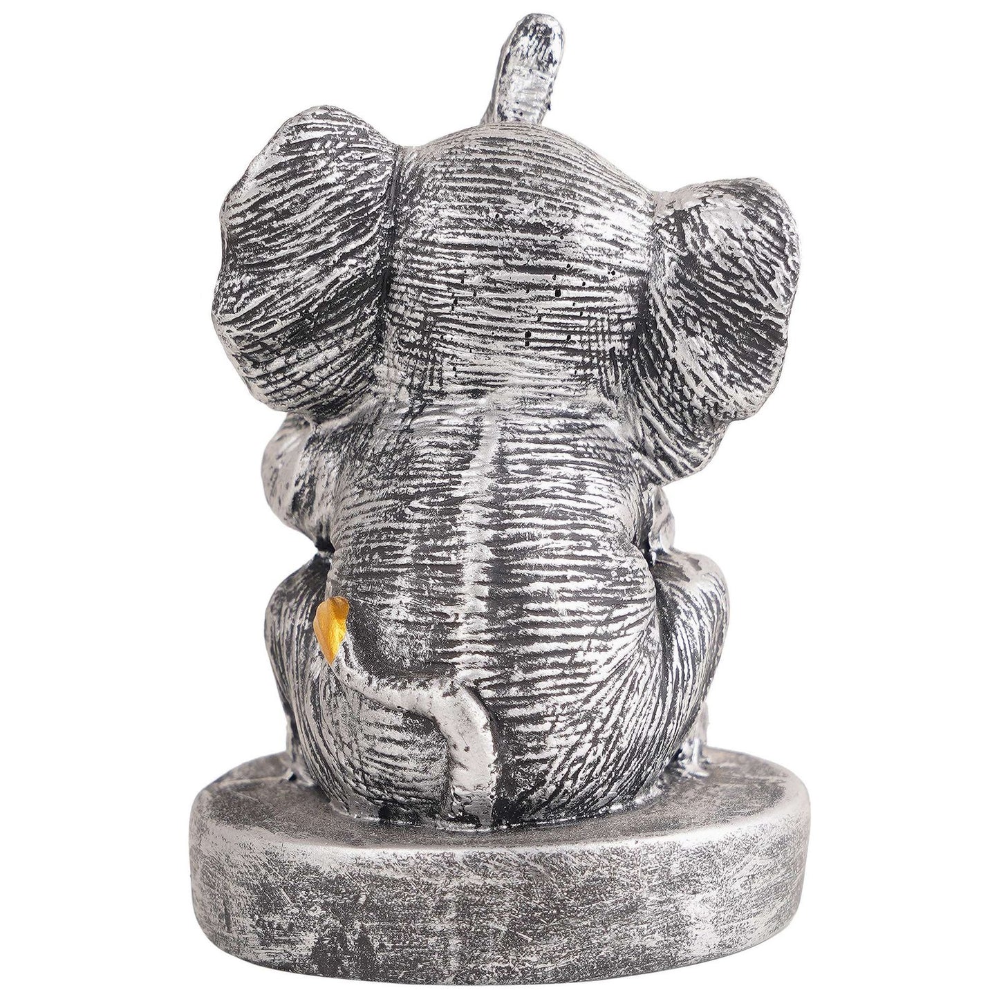 Resin Elephant Playing Musical Instrument Showpiece For Home Dcor Living Room Bedroom Table Top