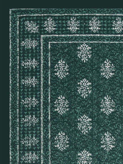 100% Pure Cotton Traditional Printed Bedsheet for Double Bed King Size Bedsheet with 2 Pillow Covers