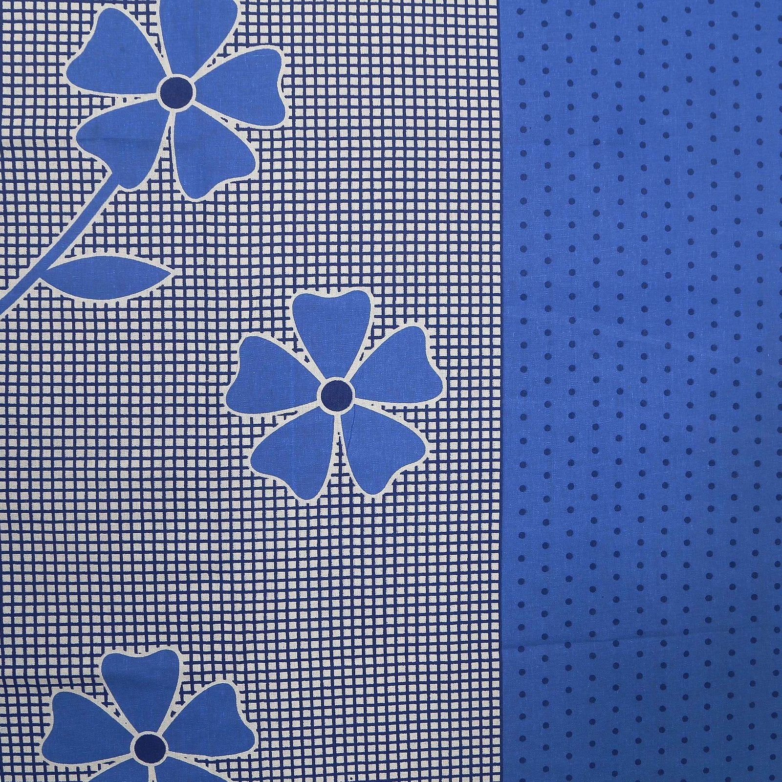 100% Pure Cotton Traditional Printed Bedsheet for Double Bed King Size Bedsheet with 2 Pillow Covers