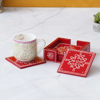 Handcrafted Wooden Tea Coasters: Elegant Protection for Your Table