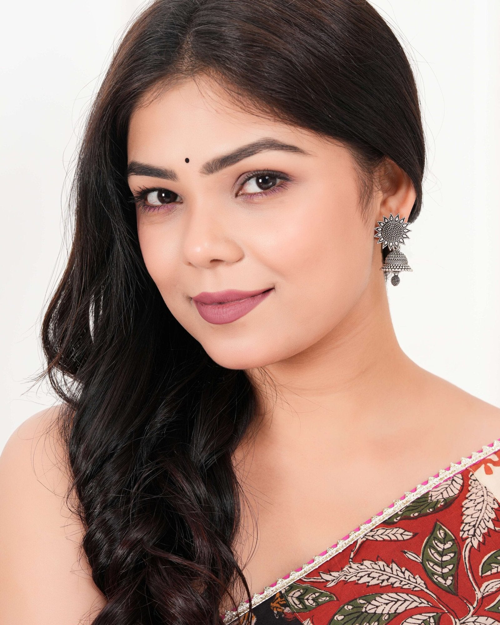 Earrings for Women Traditional Silver AZ838-OXidised Jhumka Set | German Silver Chand Baliyan & Jhumkas Earrings | Birthday & Anniversary Gift