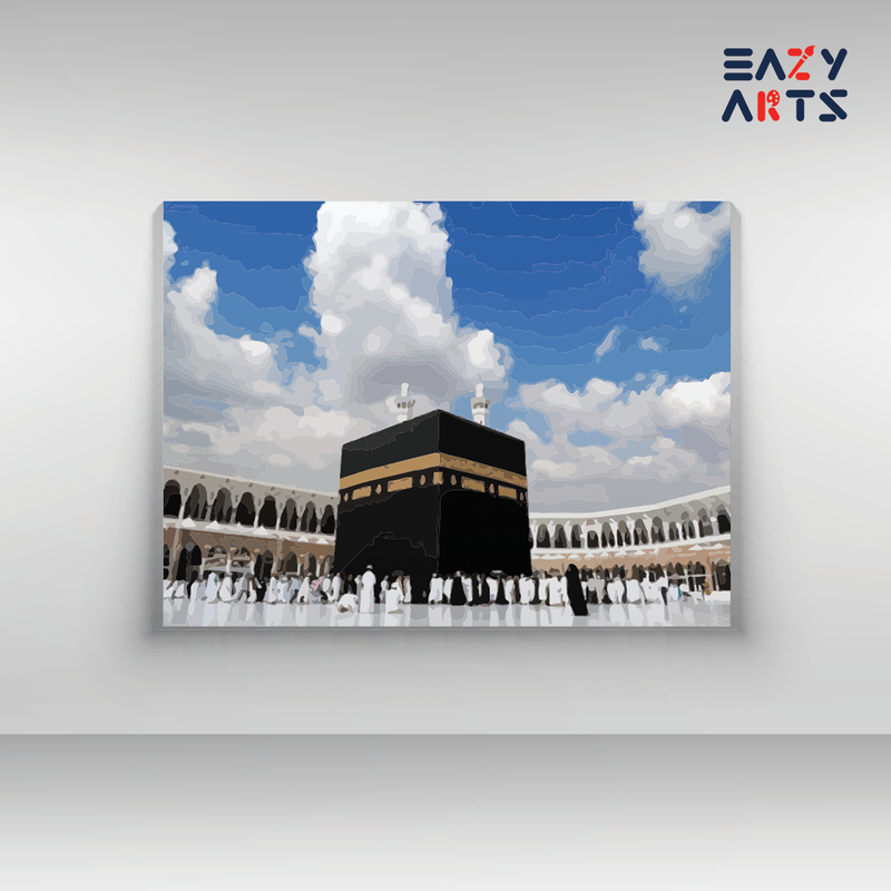 Sacred Pilgrimage: The Kaaba at Mecca Paint by Numbers Kit
